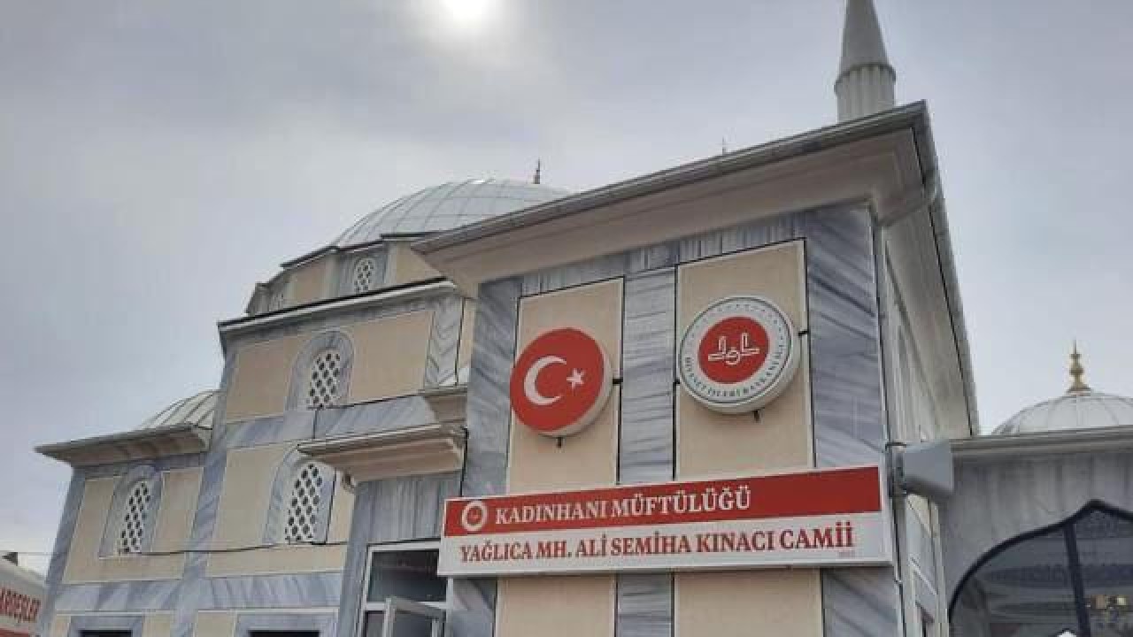 Kadınhanı Ali Semiha Kınacı Cami hizmete açıldı