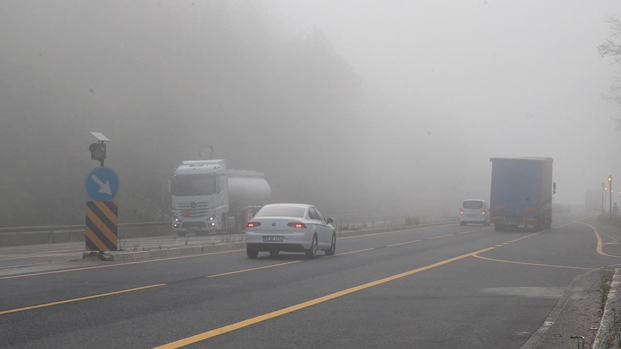 Bolu Dağı'nda sağanak ve sis etkili