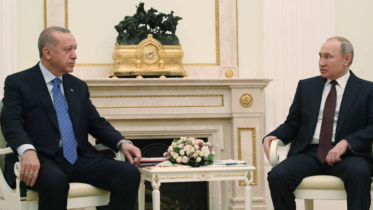Cumhurbaşkanı Erdoğan, Putin ile Filistin'i görüştü