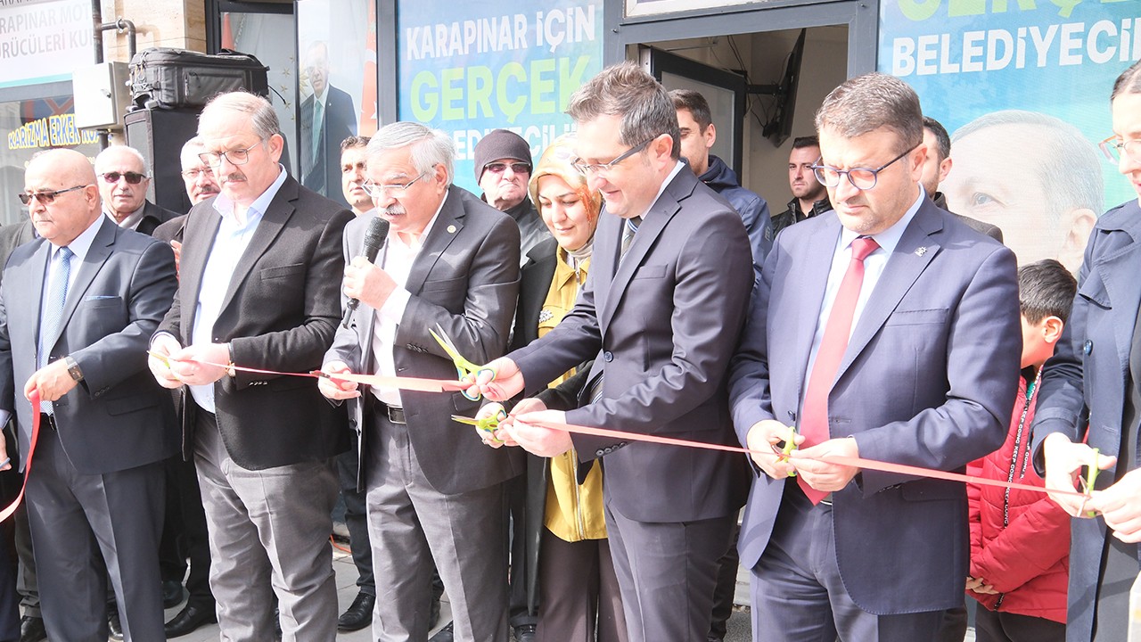 Karapınar’da “AK Parti Seçim Koordinasyon Merkezi“ açıldı