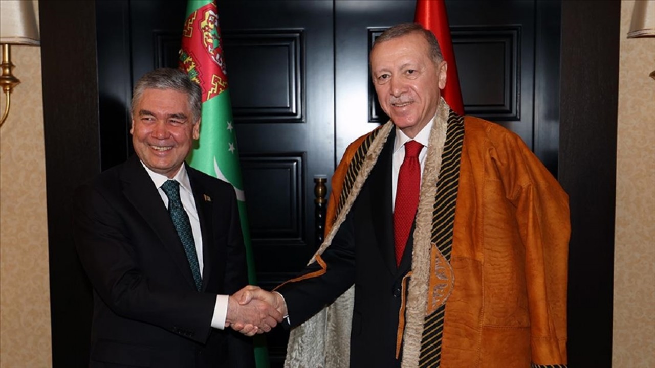 Cumhurbaşkanı Erdoğan, Türkmenistan Milli Lideri ve Halk Maslahatı Başkanı ile görüştü