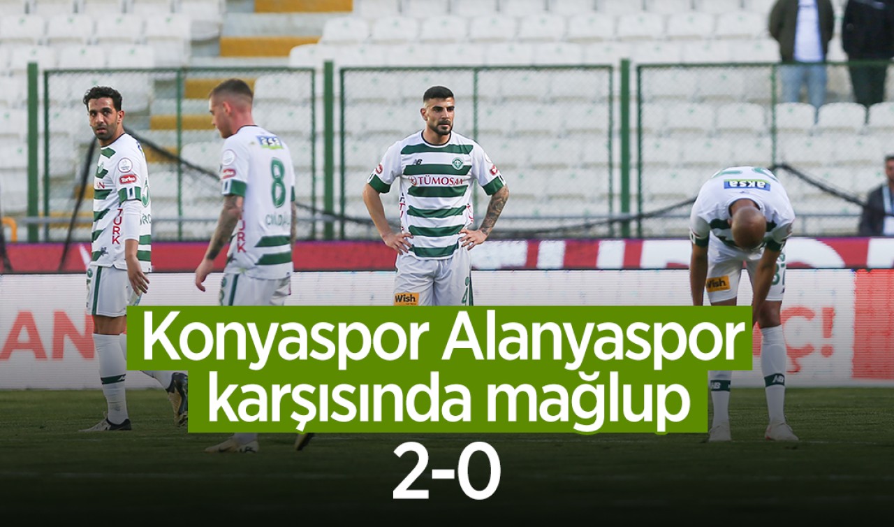 Konyaspor, Alanyaspor karşısında mağlup: 2-0