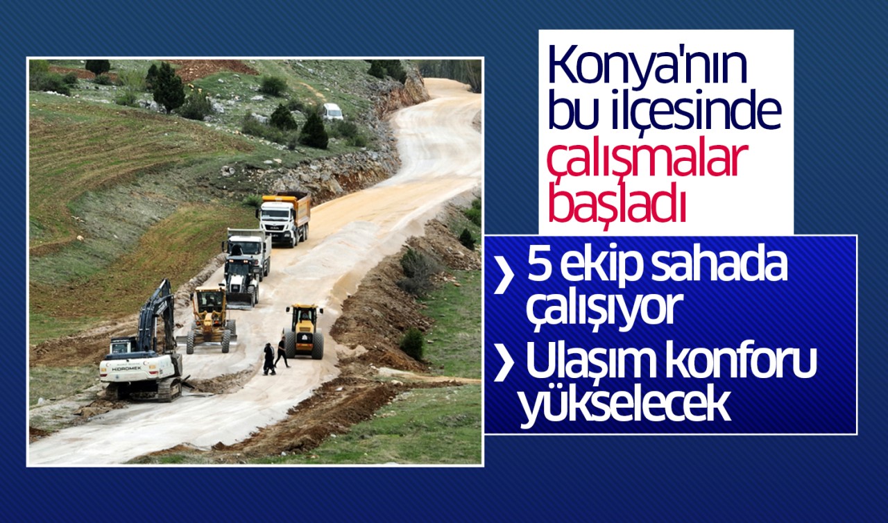 Konya'nın bu ilçesinde çalışmalar başladı: Ulaşım konforu daha da yükselecek