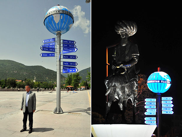 Akşehir'e 'İnanmayan Ölçsün' anıtı