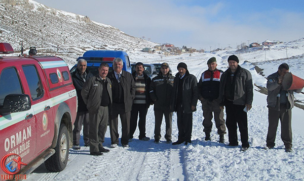 Bozkır'da hayvanlar unutulmadı