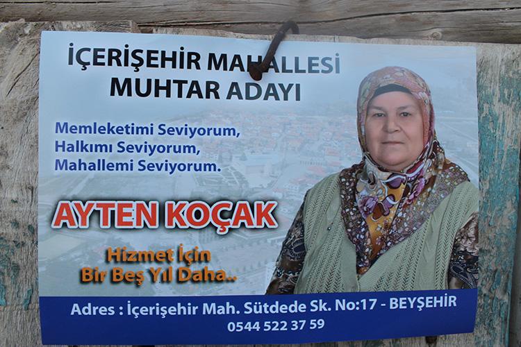 Muhtar Ayten abla motosikletiyle her yere yetişiyor 
