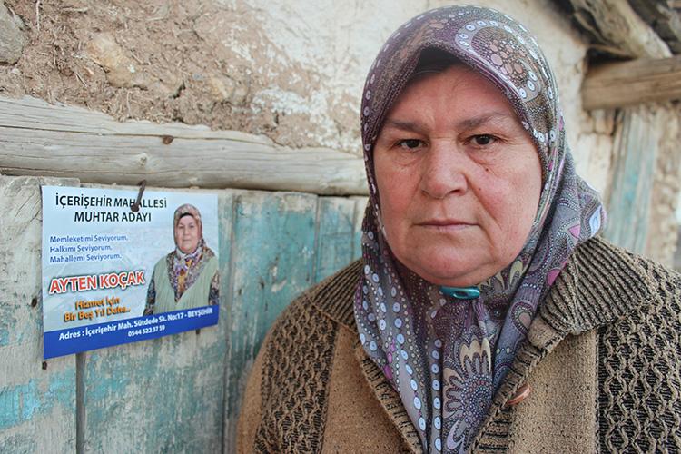 Muhtar Ayten abla motosikletiyle her yere yetişiyor 