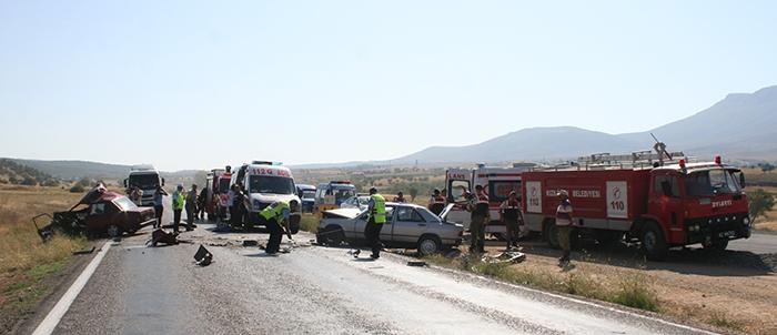 Konya'da feci kaza: 1 ölü, 3 yaralı