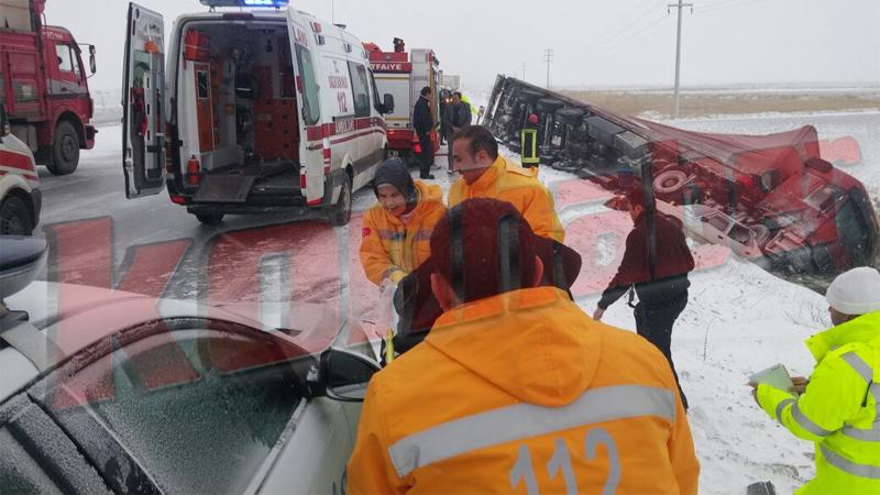 Konya-Karapınar yolunda trafik kazası