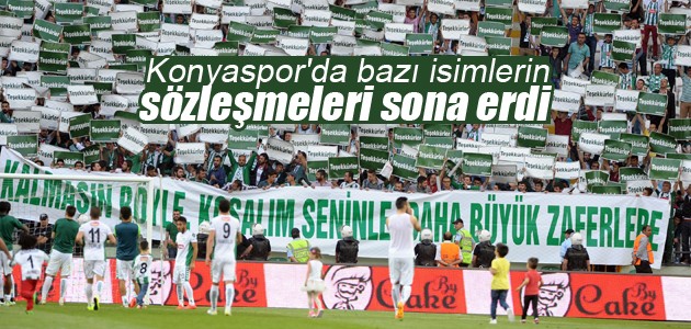 Konyaspor’da bazı isimlerin sözleşmeleri sona erdi