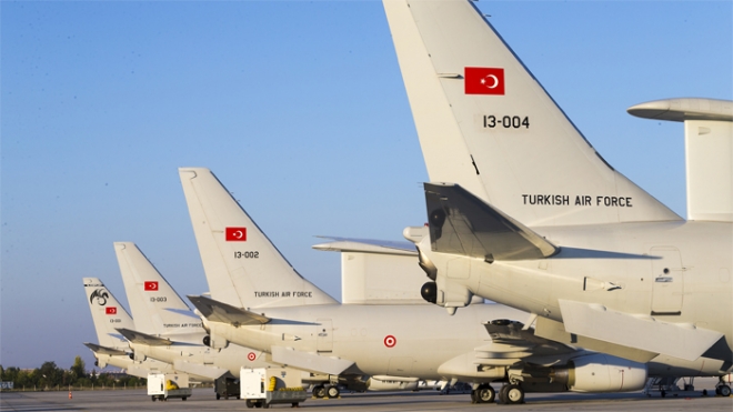  Konya'dan kalkan HİK uçağı NATO toplantısının güvenliğini sağladı 