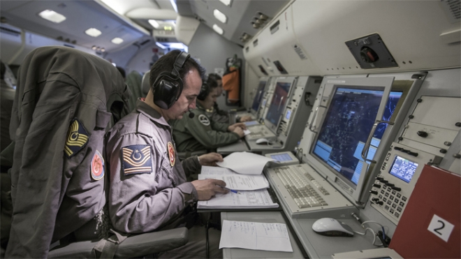  Konya'dan kalkan HİK uçağı NATO toplantısının güvenliğini sağladı 