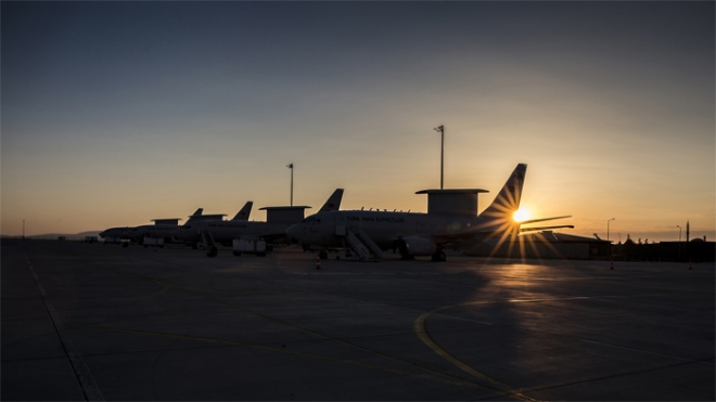  Konya'dan kalkan HİK uçağı NATO toplantısının güvenliğini sağladı 