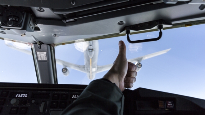  Konya'dan kalkan HİK uçağı NATO toplantısının güvenliğini sağladı 