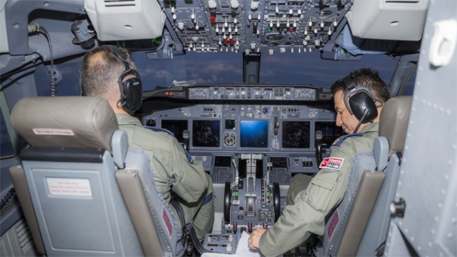  Konya'dan kalkan HİK uçağı NATO toplantısının güvenliğini sağladı 