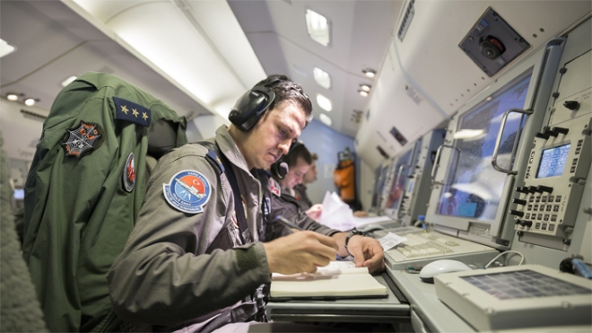  Konya'dan kalkan HİK uçağı NATO toplantısının güvenliğini sağladı 