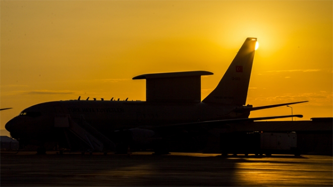 Konya'dan kalkan HİK uçağı NATO toplantısının güvenliğini sağladı 