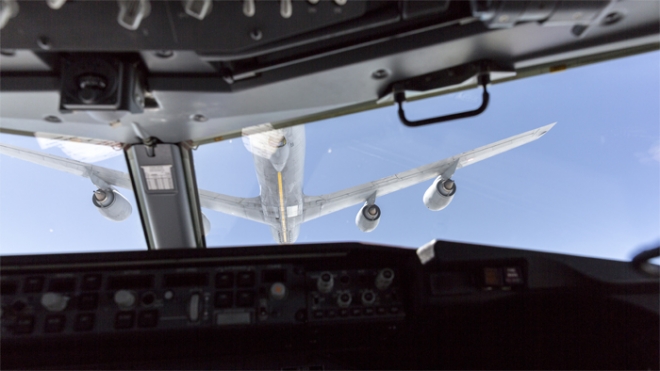  Konya'dan kalkan HİK uçağı NATO toplantısının güvenliğini sağladı 