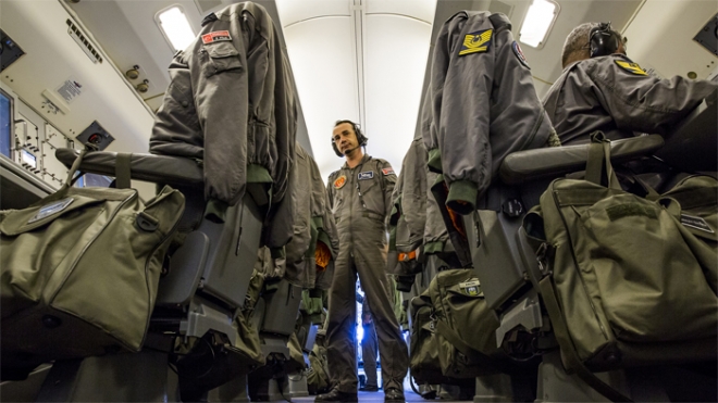  Konya'dan kalkan HİK uçağı NATO toplantısının güvenliğini sağladı 