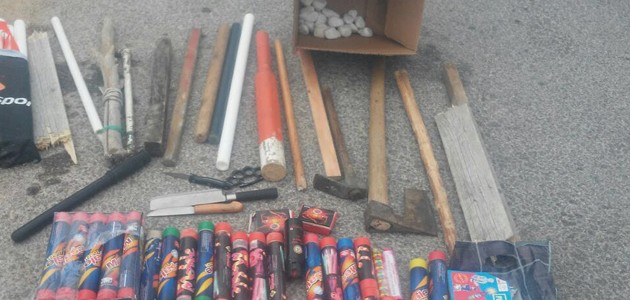 Maça değil savaşa gelmişler