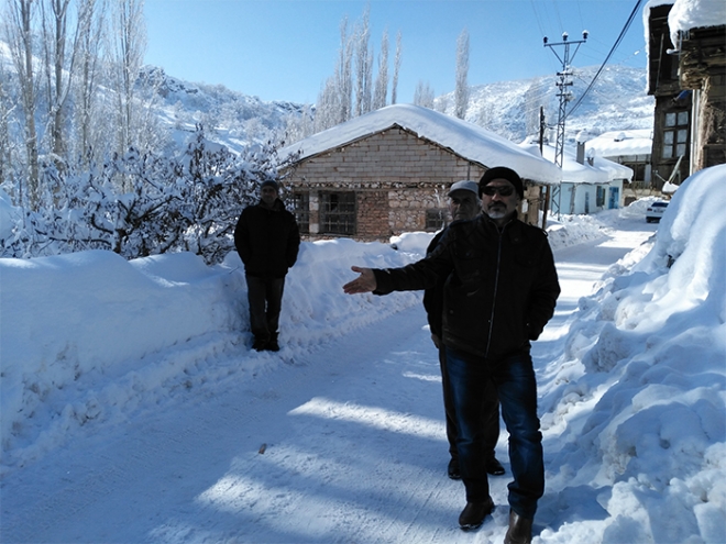 Bozkır Dereköy’den kar manzaraları