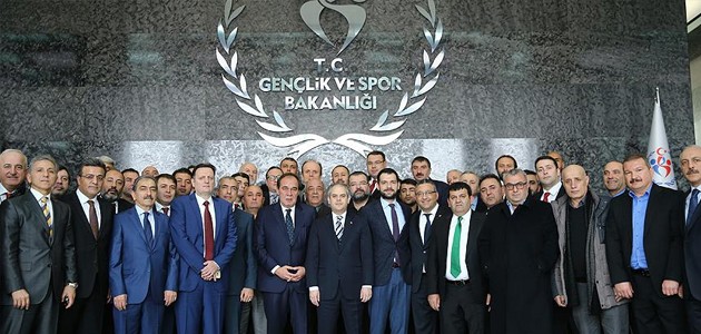 Bakan Kılıç kulüp başkanlarını kabul etti