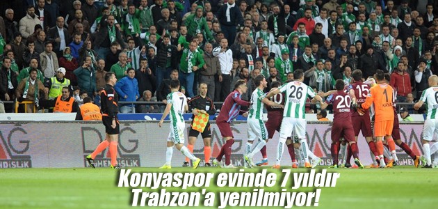 Konyaspor evinde 7 yıldır Trabzonspor’a yenilmiyor!