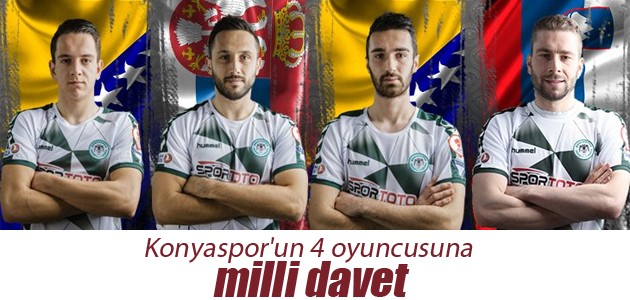Konyaspor’un 4 oyuncusuna milli davet
