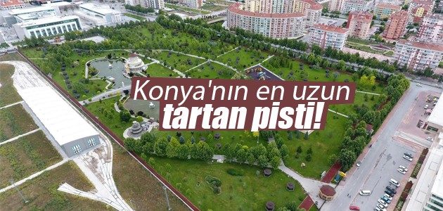 Konya'nın en uzun tartan pisti!