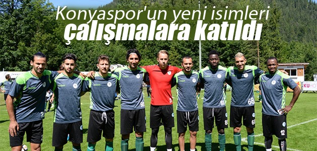 Konyaspor’un yeni isimleri çalışmalara katıldı