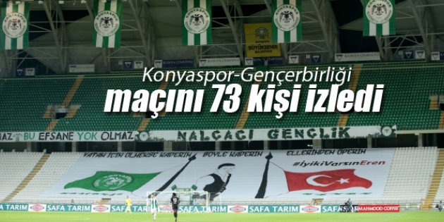 Konyaspor-Gençerbirliği maçını 73 kişi izledi