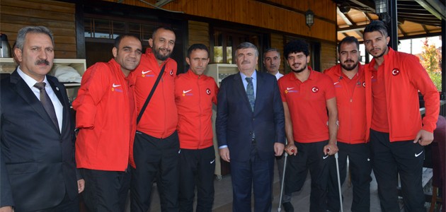 Konya protokolü Ampute Futbol Milli Takımını ağırladı