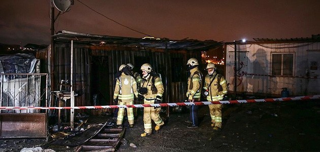 Kağıt toplayıcılarının barındığı konteynerde yangın: 3 ölü