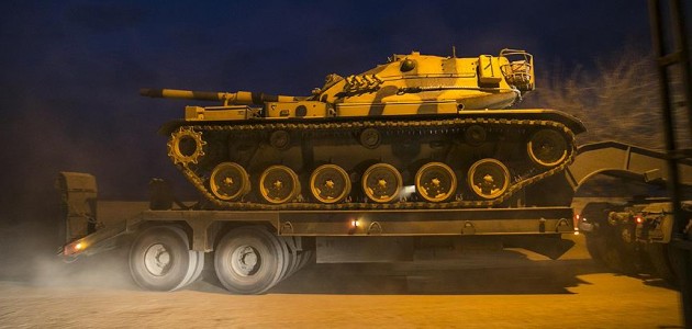 Suriye sınırına tank sevkıyatı