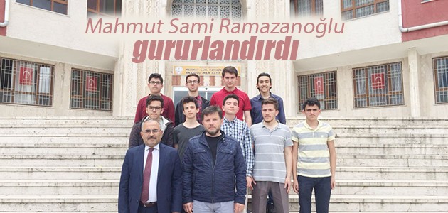 Mahmut Sami Ramazanoğlu gururlandırdı