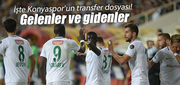 İşte Konyaspor’un transfer dosyası! Gelenler ve gidenler