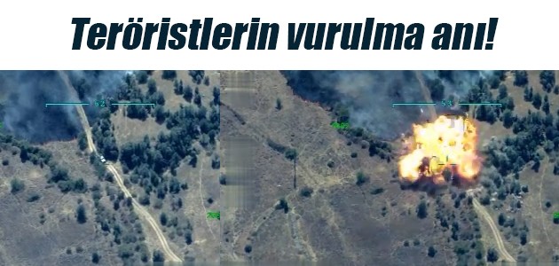 Teröristlerin vurulma anı!