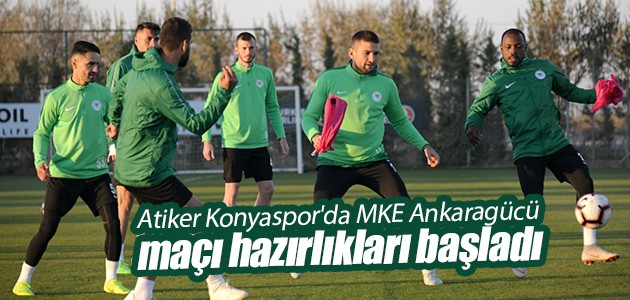 Atiker Konyaspor’da MKE Ankaragücü maçı hazırlıkları başladı