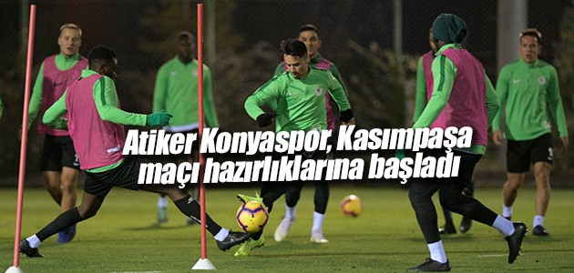 Atiker Konyaspor, Kasımpaşa maçı hazırlıklarına başladı