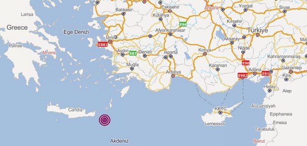 Akdeniz’de üst üste 2 deprem