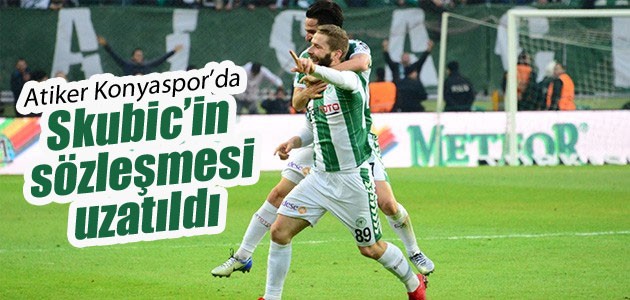 Atiker Konyaspor’da Skubic’in sözleşmesi 3 yıl daha uzatıldı