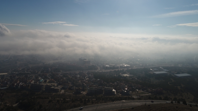  Konya’da eşsiz sis manzarası