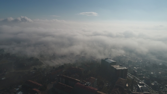  Konya’da eşsiz sis manzarası