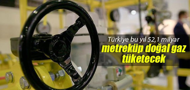 Türkiye bu yıl 52,1 milyar metreküp doğal gaz tüketecek