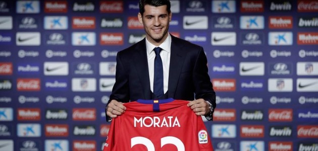 Atletico Madrid yeni transferi Morata’yı tanıttı