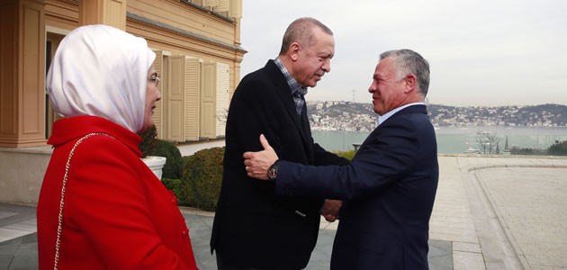 Cumhurbaşkanı Erdoğan, Ürdün Kralı 2. Abdullah ile bir araya geldi