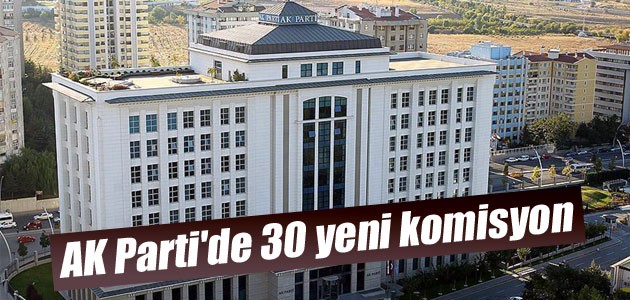 AK Parti’de 30 yeni komisyon