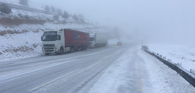 Karaman’da yoğun kar yağışı