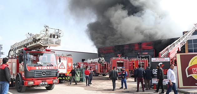 Aksaray’da fabrika yangını