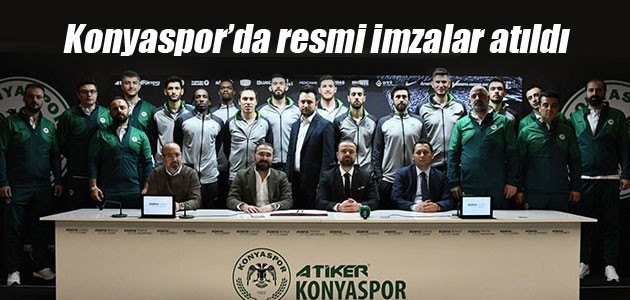 Konyaspor Basketbol Takımında resmi imzalar törenle atıldı